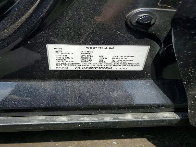 2026 TESLA MODEL Y   