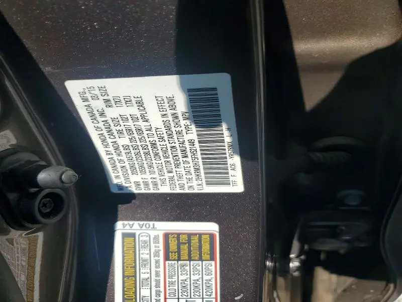 2015 HONDA CR-V EXL  