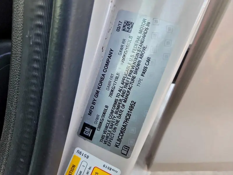 2017 CHEVROLET SPARK 1LT  