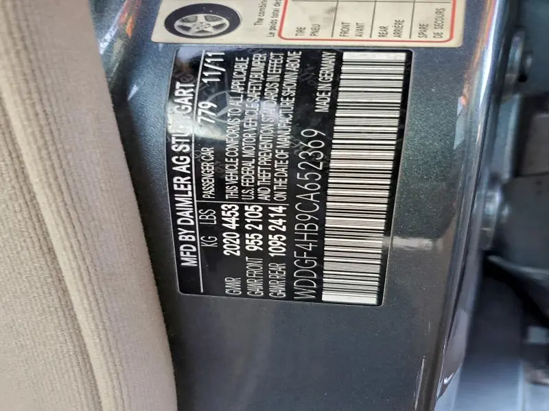 2012 MERCEDES-BENZ C 250  