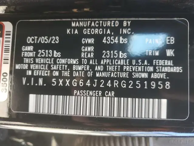 2024 KIA K5 GT LINE