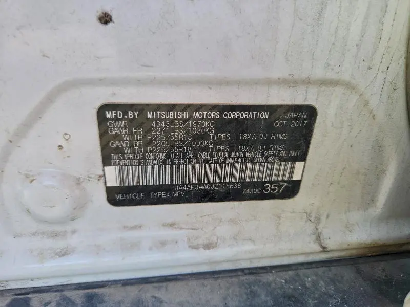 2018 MITSUBISHI OUTLANDER SPORT ES  