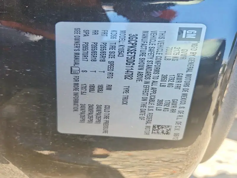 2013 CHEVROLET SILVERADO K1500 LT  