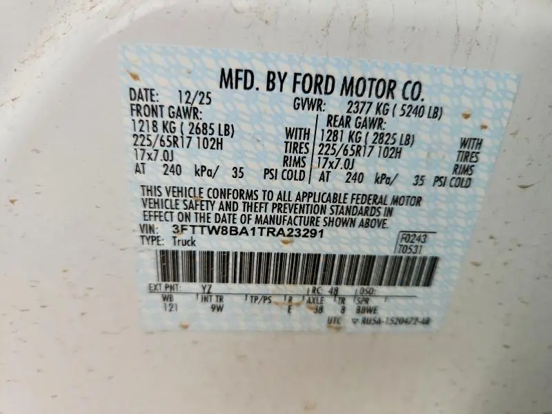 2026 FORD MAVERICK XL  