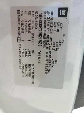 2013 CHEVROLET SUBURBAN K1500 LTZ