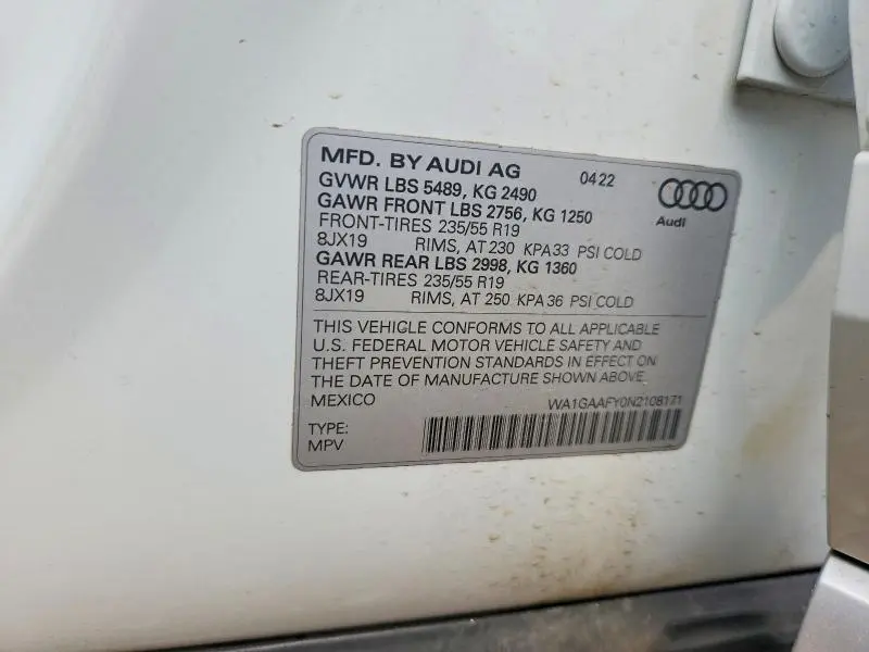 2022 AUDI Q5 PREMIUM 45  