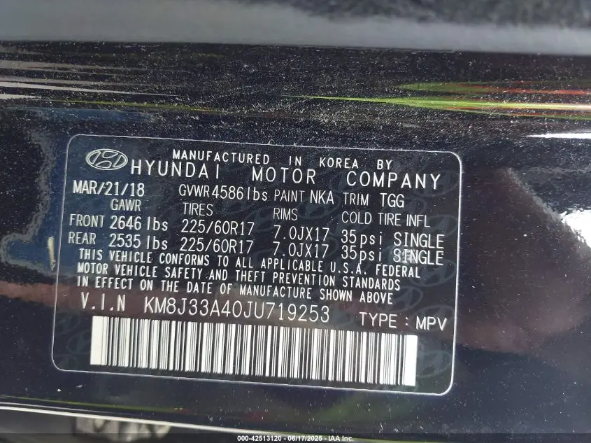 2018 HYUNDAI TUCSON SEL