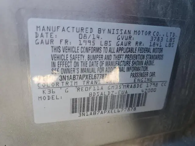 2014 NISSAN SENTRA S  