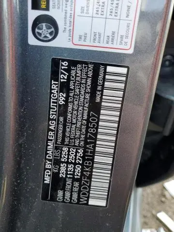 2017 MERCEDES-BENZ E 300 4MATIC  