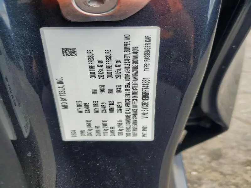 2024 TESLA MODEL 3   