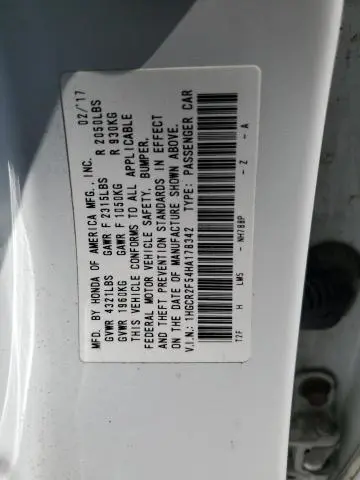 2017 HONDA ACCORD SPORT  