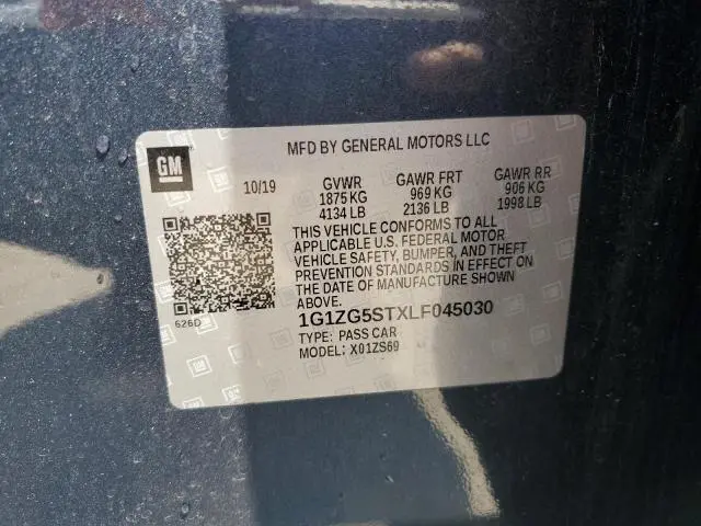 2020 CHEVROLET MALIBU RS  