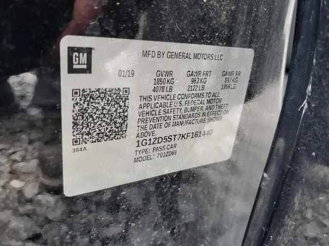 2019 CHEVROLET MALIBU LT  