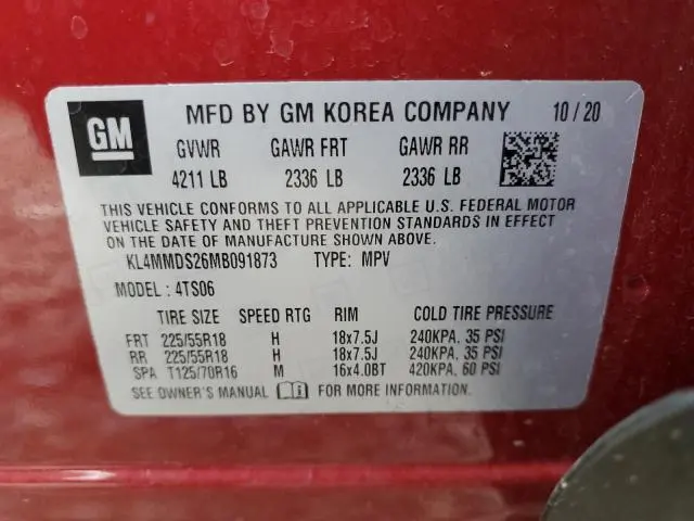 2021 BUICK ENCORE GX SELECT  