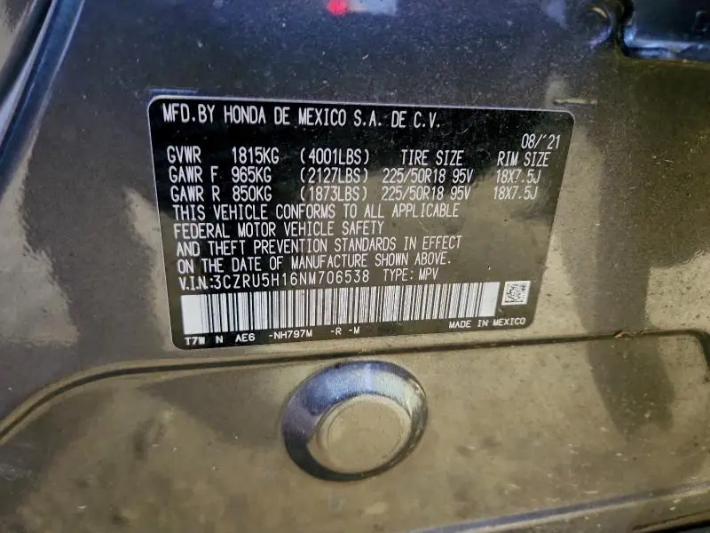 2022 HONDA HR-V SPORT  