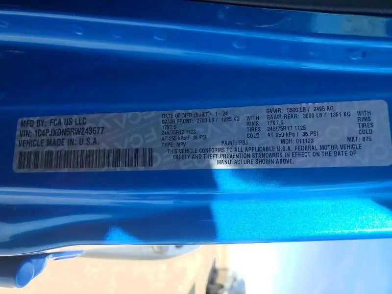 2024 JEEP WRANGLER SPORT  
