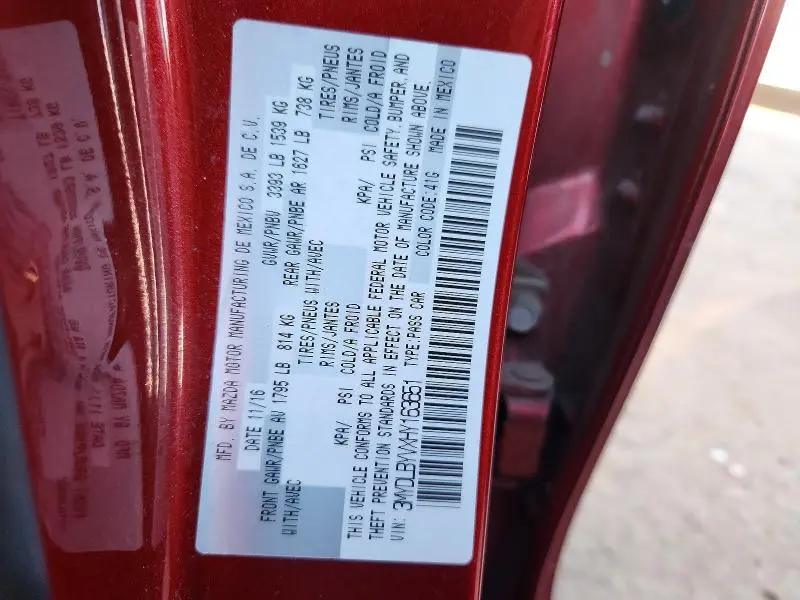 2017 TOYOTA YARIS IA   