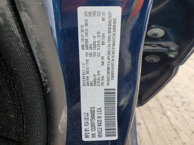 2022 RAM 1500 BIG HORN  