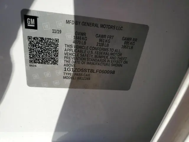 2020 CHEVROLET MALIBU LT  