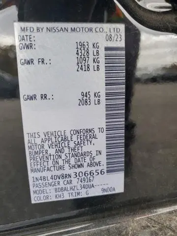 2024 NISSAN ALTIMA SV  