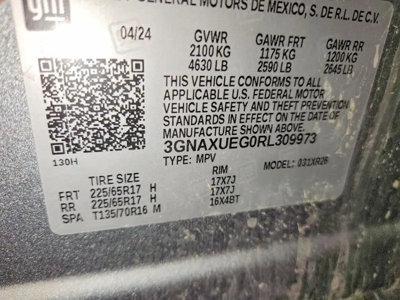 2024 CHEVROLET EQUINOX LT  