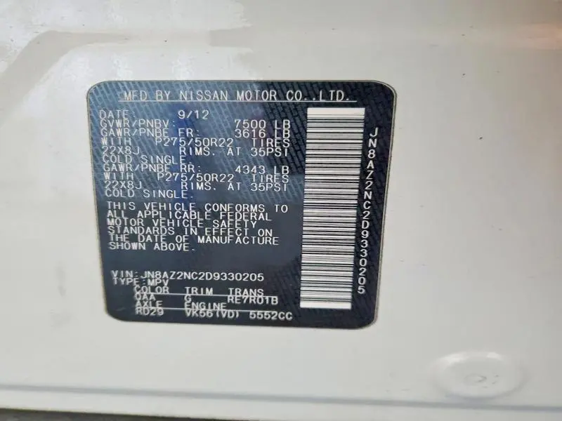 2013 INFINITI QX56 BASE  