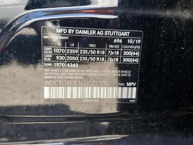 2020 MERCEDES-BENZ GLA 250  