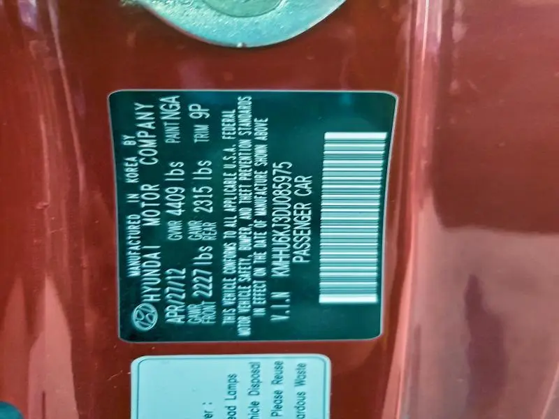 2013 HYUNDAI GENESIS COUPE 3.8L  