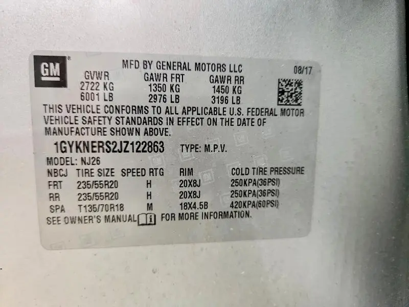 2018 CADILLAC XT5 PREMIUM LUXURY  