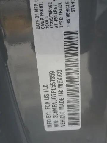 2023 RAM PROMASTER 3500 3500 HIGH  