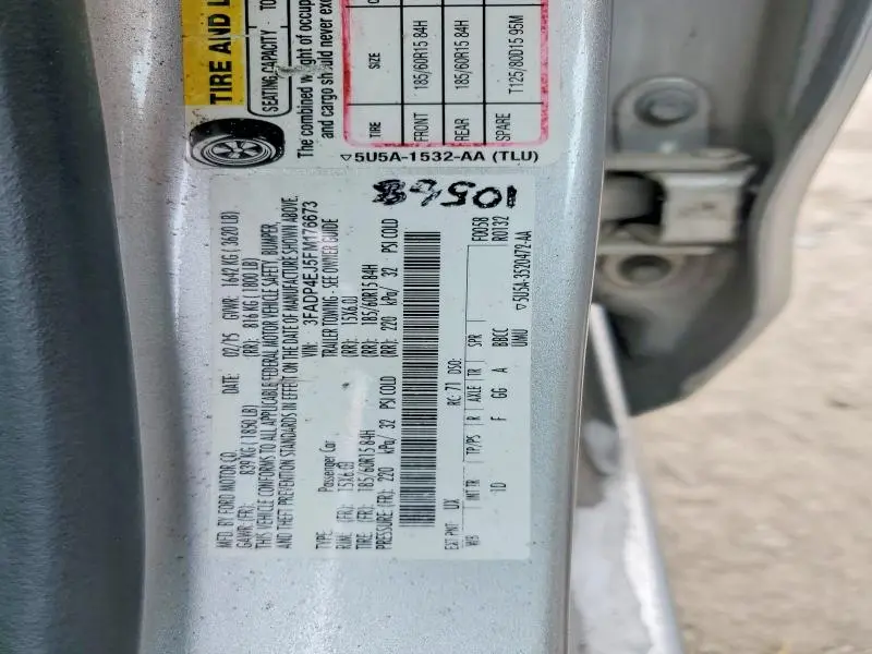 2015 FORD FIESTA SE  