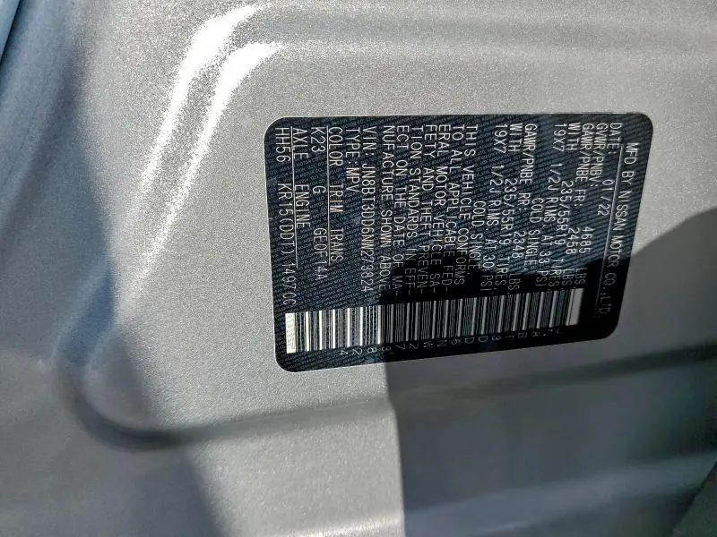 2022 NISSAN ROGUE PLATINUM  