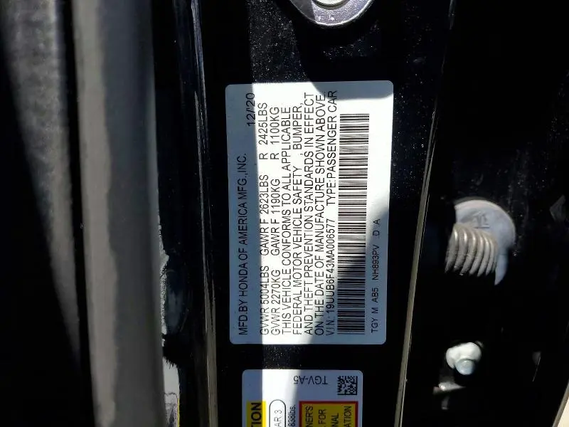 2021 ACURA TLX TECHNOLOGY  
