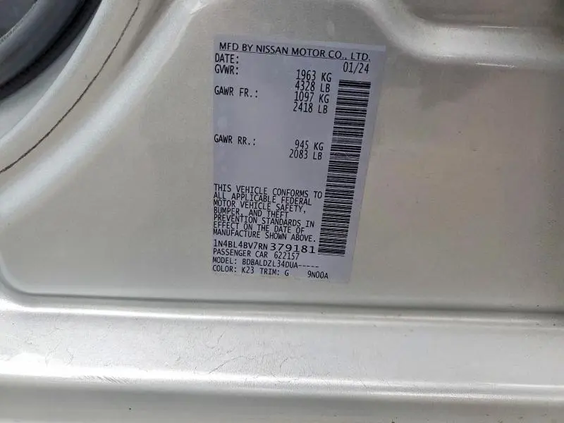 2024 NISSAN ALTIMA 2.5 S  