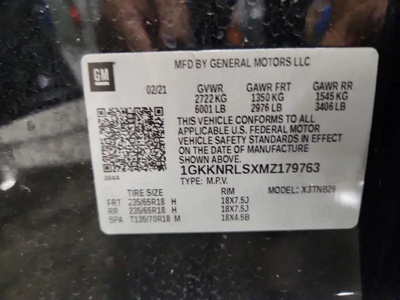 2021 GMC ACADIA SLE  