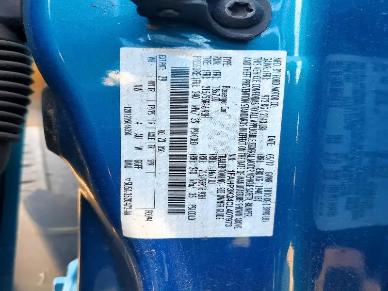 2012 FORD FOCUS SE  