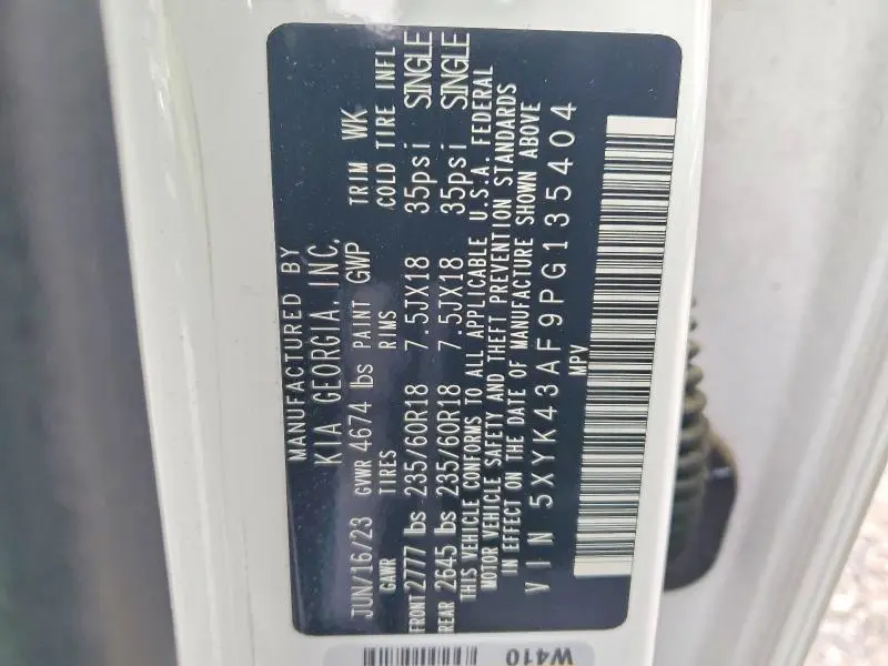 2023 KIA SPORTAGE SX  