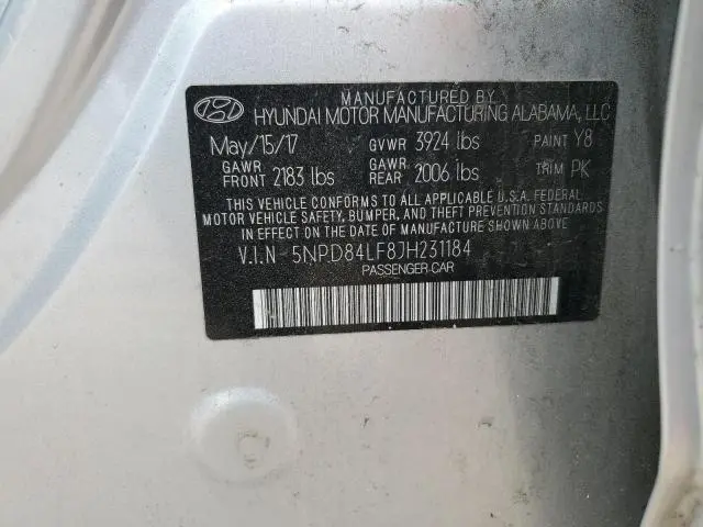 2018 HYUNDAI ELANTRA SEL