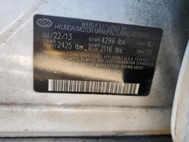 2013 HYUNDAI SONATA GLS  