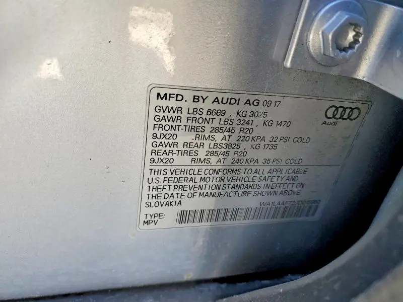 2018 AUDI Q7 PREMIUM PLUS  