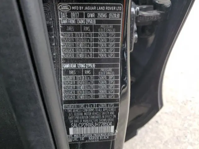 2018 LAND ROVER DISCOVERY SPORT SE  