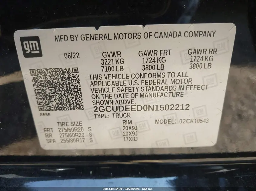 2022 CHEVROLET SILVERADO 1500 4WD  SHORT BED RST