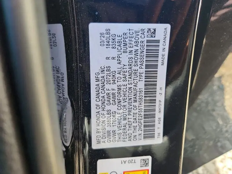 2026 HONDA CIVIC SPORT  