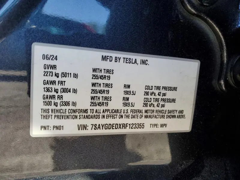 2024 TESLA MODEL Y   