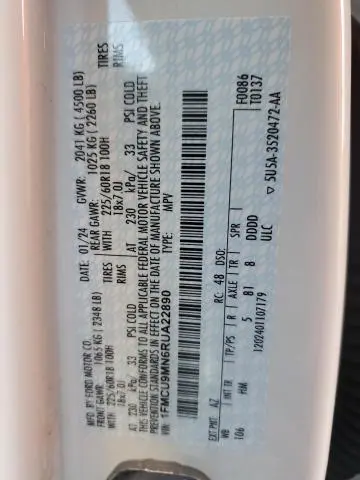 2024 FORD ESCAPE ST LINE  