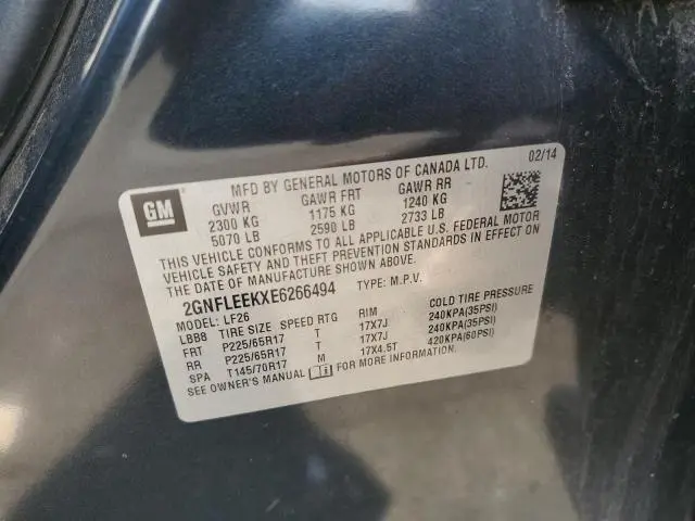 2014 CHEVROLET EQUINOX LS  
