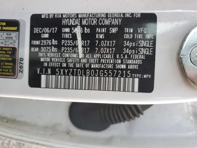 2018 HYUNDAI SANTA FE SPORT   