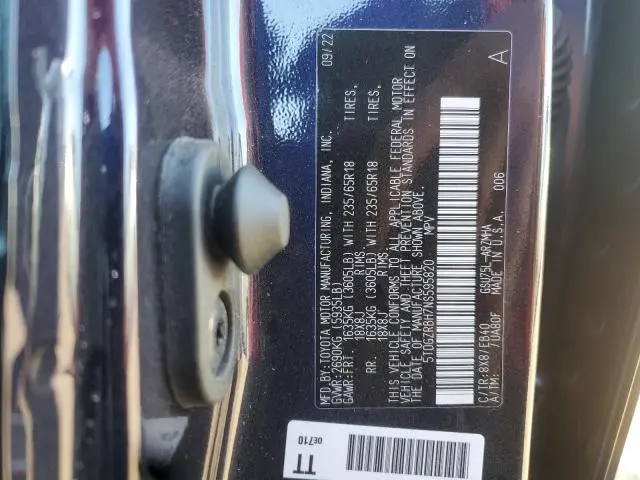 2022 TOYOTA HIGHLANDER XLE  