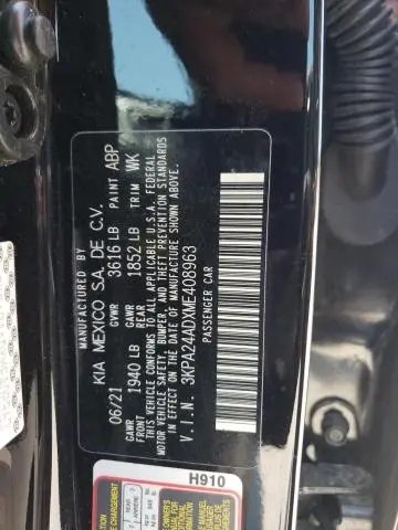 2021 KIA RIO LX  