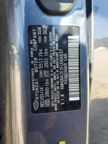 2015 HYUNDAI GENESIS 3.8L  